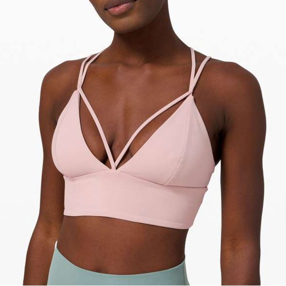 LULULEMON pushing limits bra in mink berry